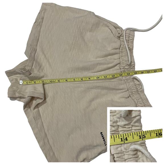 Stylenanda Drawstring Waist Cotton Shorts - Oatmeal - F - Picture 5 of 11